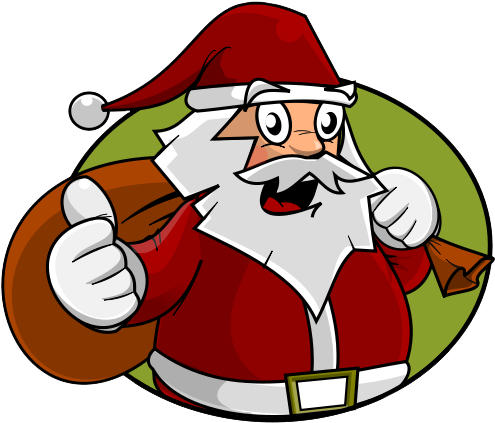 Free To Use Amp Public Domain Santa Claus Clip Art - Like On Santa Claus Social Media Drawstring Bag (640x480)