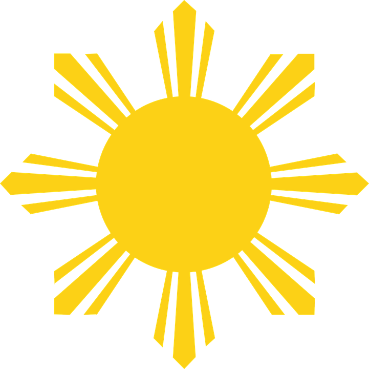Sun Rays Yellow - Philippine Flag Sun (721x720)