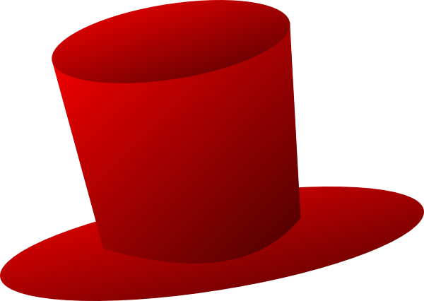 Top Hat Clip Art - Clip Art Red Hat (600x426)
