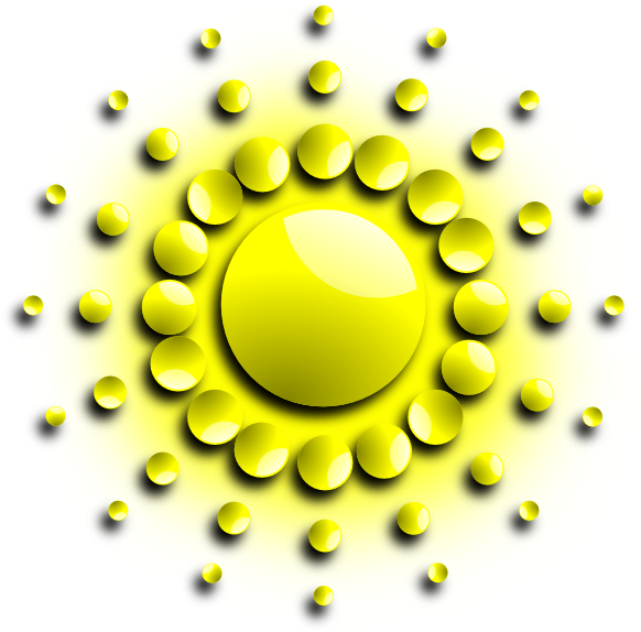 With Spherical Sunrays - Sacred Sun Shower Curtain (753x750)