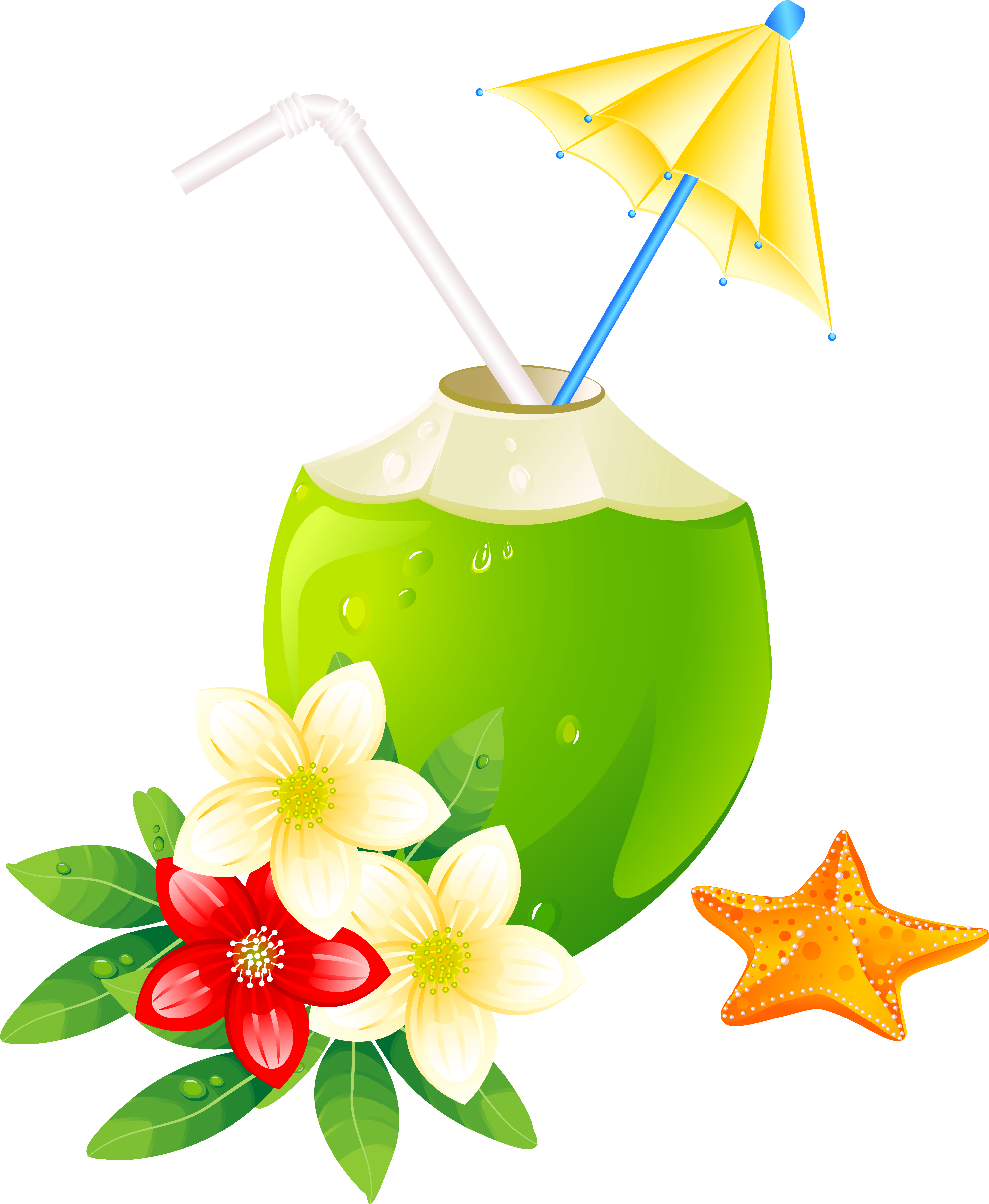 Summer Exotic Coctail Png Clipart Image - Summer Vacation Clipart Png (5192x6315)