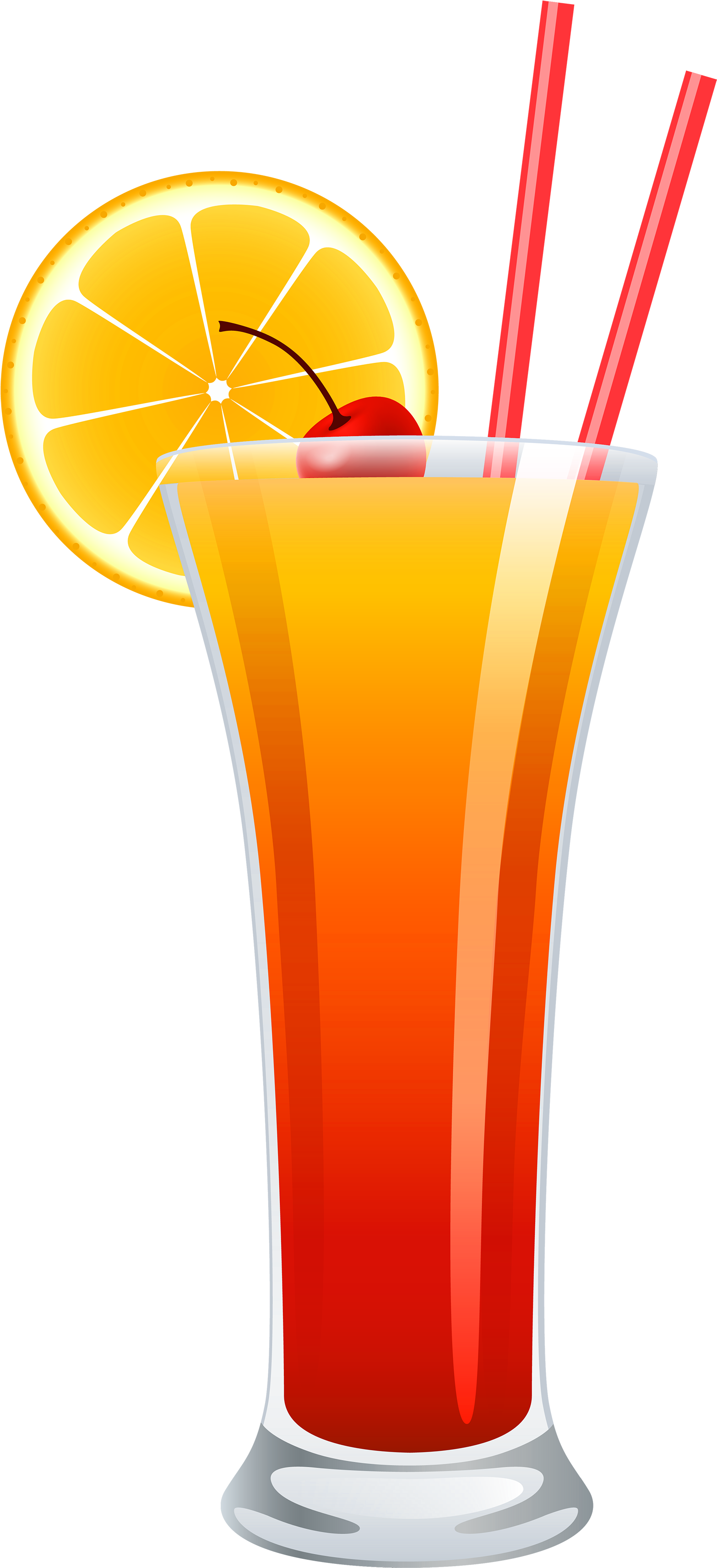 Cocktail Tequila Sunrise Png Clipart - Tequila Sunrise Cocktail Png (1676x3500)