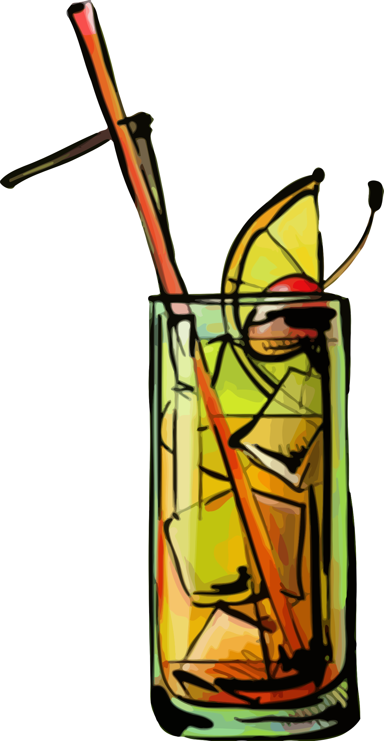 Sunrise Cocktail - Cafepress Tequila Sunrise Full/queen Duvet Cover (1244x2400)