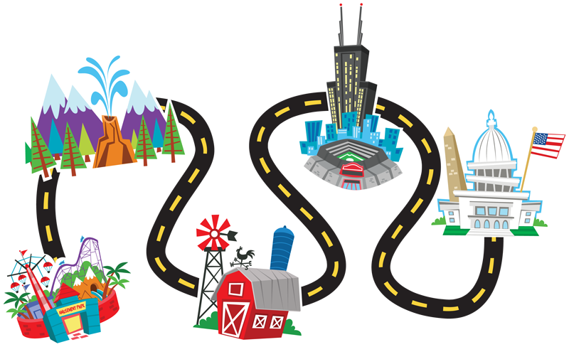 Road Trip Clip Art U2013 Clipart Free Download - Road Maps Clip Art (800x488)