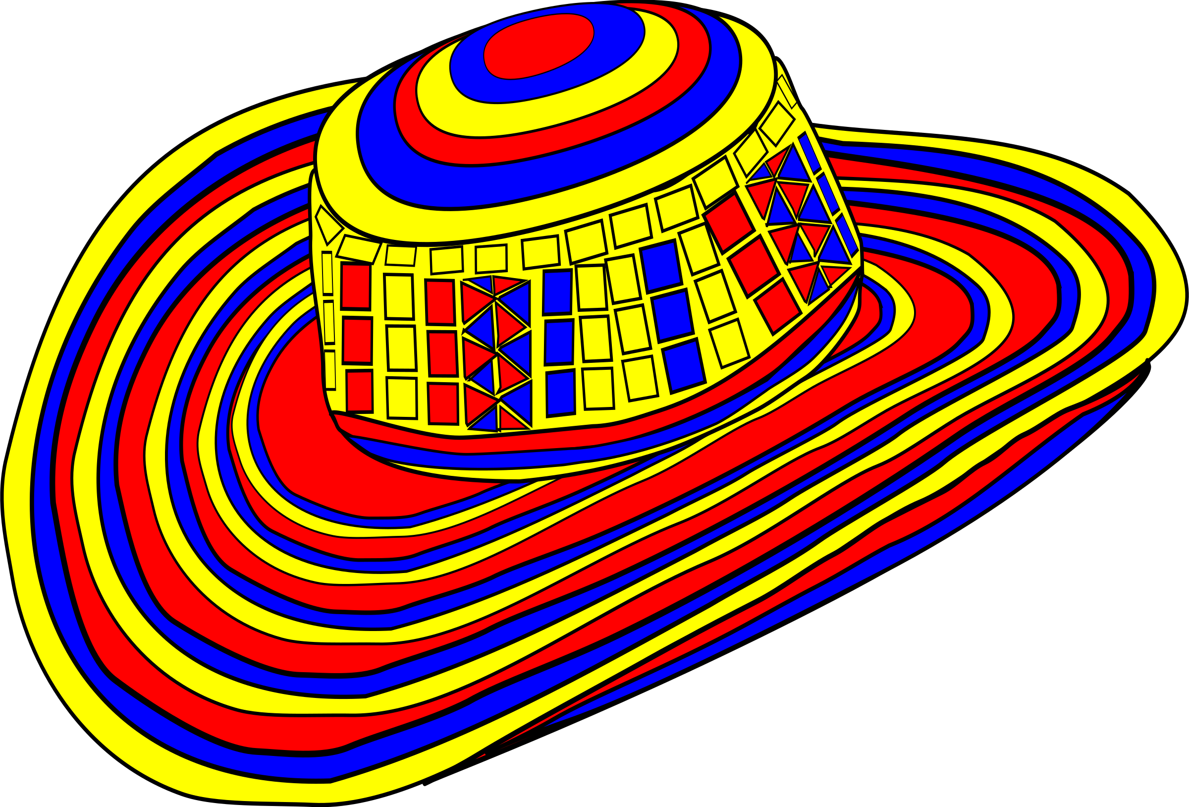 Big Image - Colombian Hat Png (2400x1628)