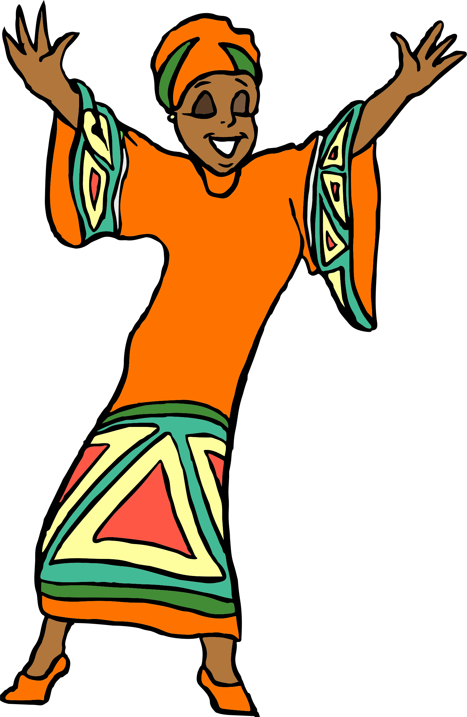 African Woman Traditional Africa Clip Art - Kwanzaa Clip Art Gifs (489x750)