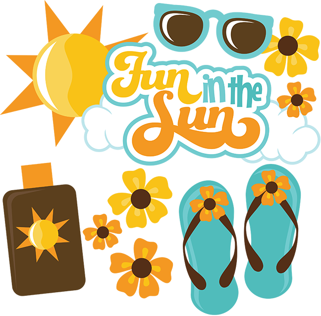 Fun In The Sun Svg Scrapbook Files Summer Svg Files - Fun In The Sun (850x837)