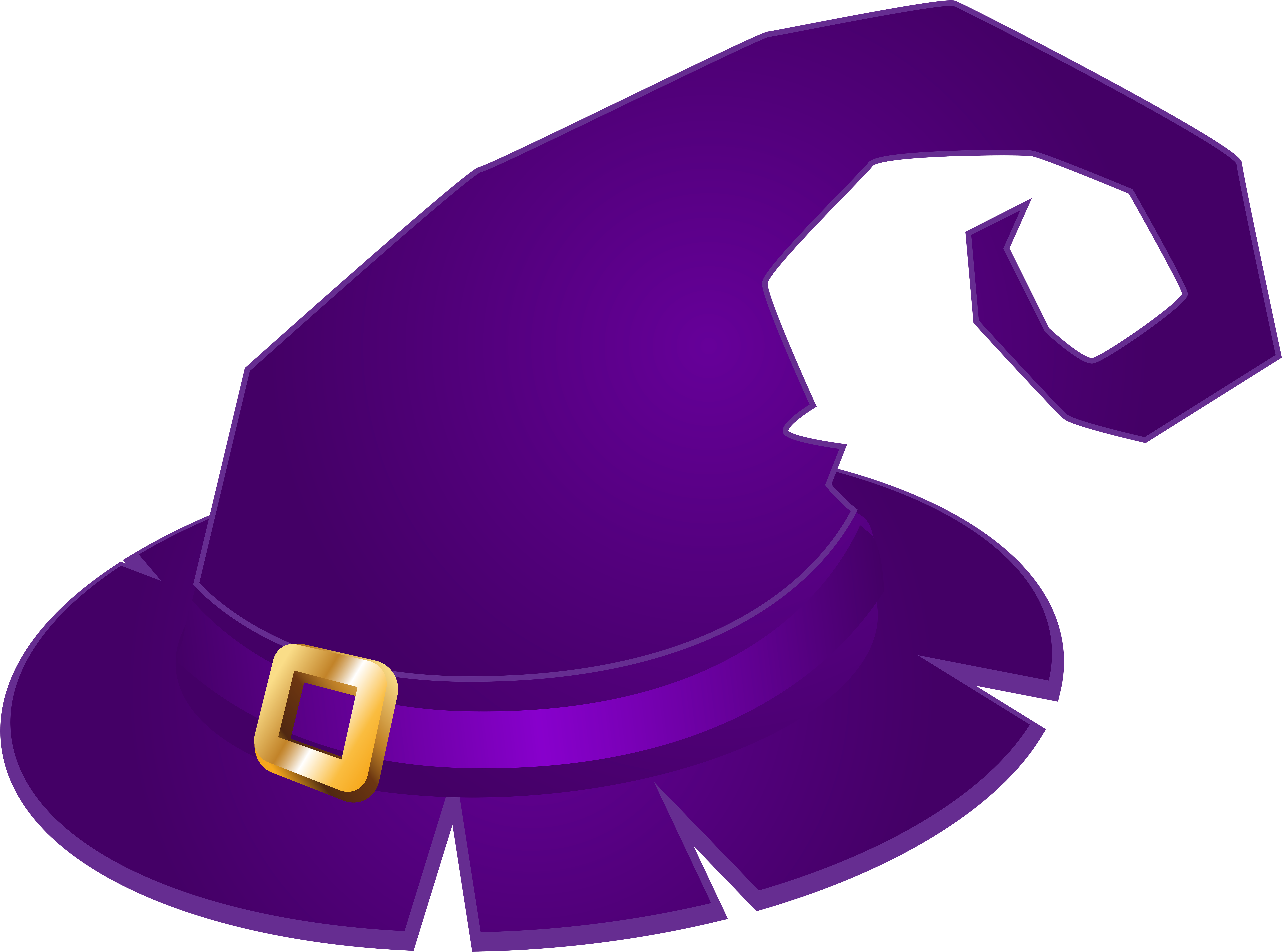 Purple Witch Hat Transparent Png Clip Art Imageu200b - Purple Witch Hat Png (8000x5981)