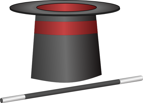 Magic Top Hat Jh Clip Art At Vector Clip Art Online - Top Hat Clip Art (600x432)
