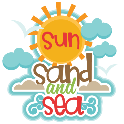 Sun Sand And Sea Title Svg Scrapbook Cut File Cute - Sun Sand And Sea Clipart (432x432)