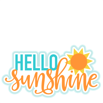 Summer Titles Svg Scrapbook Cut File Cute Clipart Files - Hello Sunshine Clip Art (432x432)