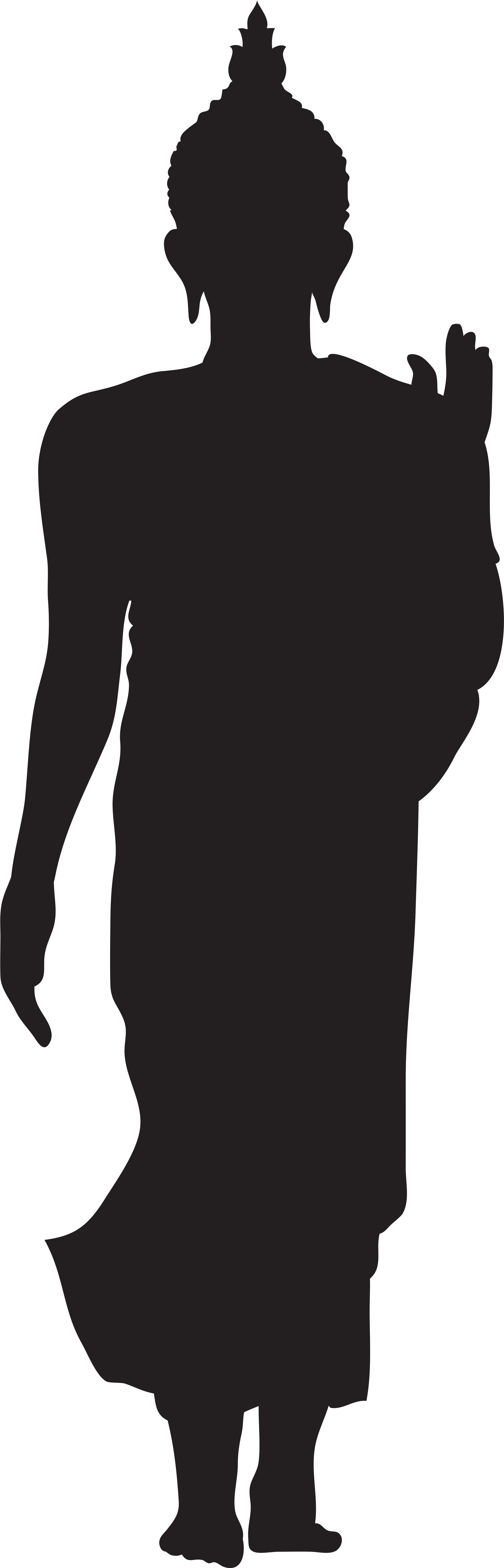 Buddha Silhouette Clip Art - Phutthamonthon (2733x8000)