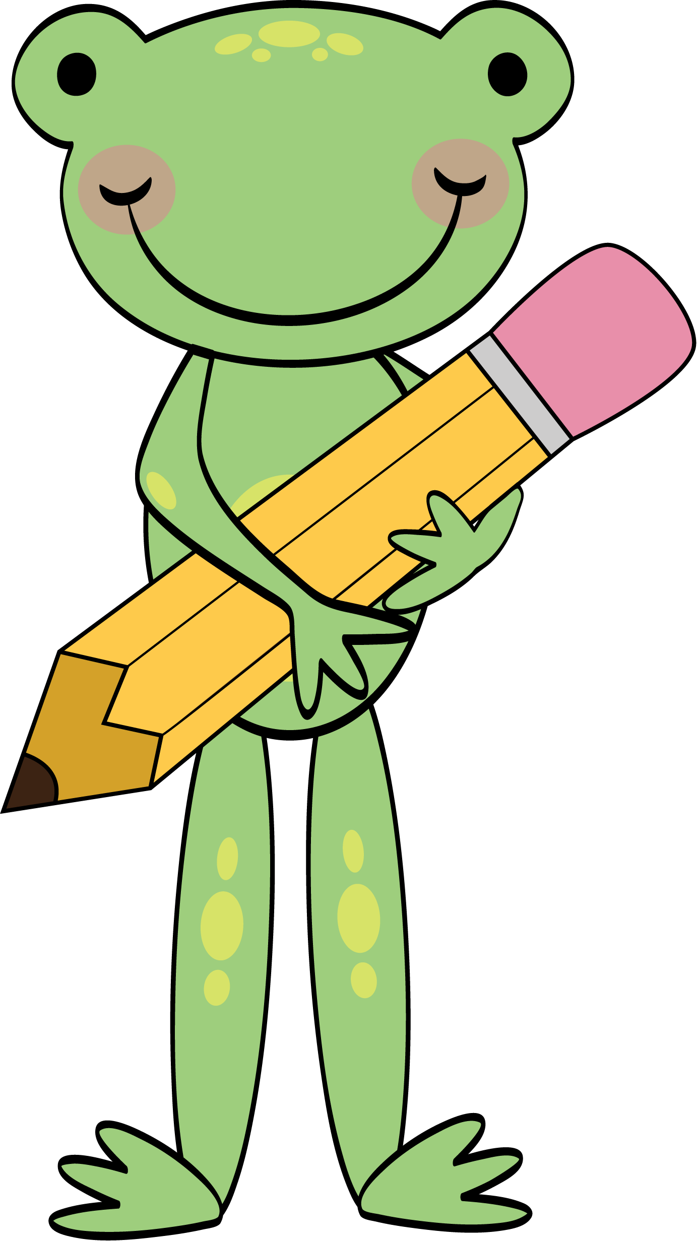 Frog On Lily Pad Clipart - Birthday (1383x2463)