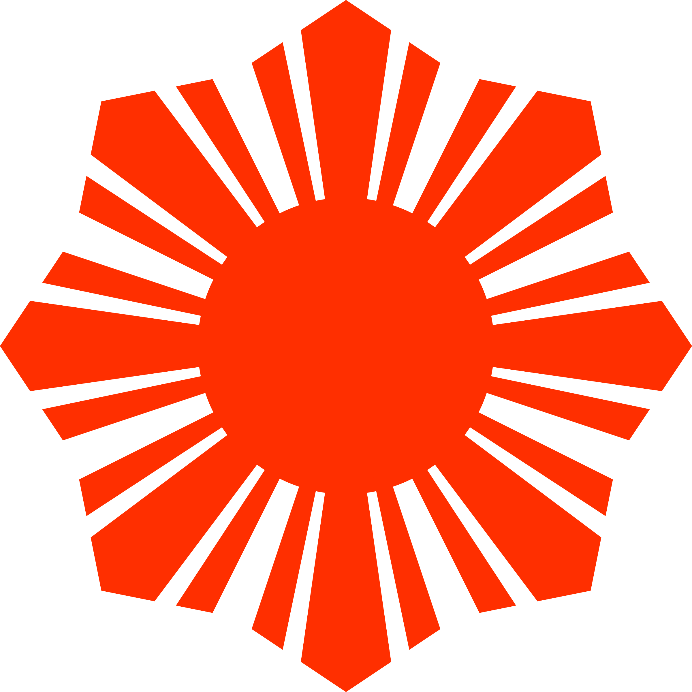 Red Sun Clipart - Sun Of The Philippine Flag (2400x2400)