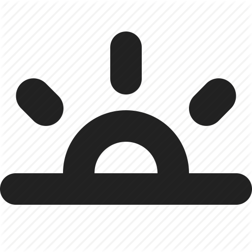 Breakfast, Morning, Sun, Sunrise, Sunset, Weather Icon - Kick American Football (512x512)