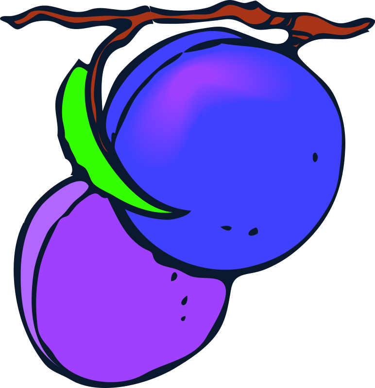 Şeftali - Plums Clip Art (772x800)