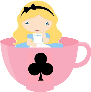 Fábrica De Sonhos - Xicara Alice No Pais Das Maravilhas Png (420x398)