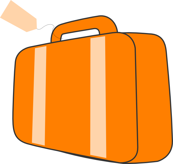 Ray Clipart Sun Rays De Clip - Suitcase Png Cartoon (600x566)
