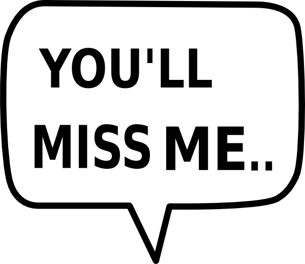 Miss Me Clip Art At Clker - Miss Me Clip Art (600x519)