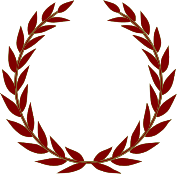 Olive Branch Monogram Clip Art At Clkercom Vector - Laurel Wreath Vector Psd (600x589)