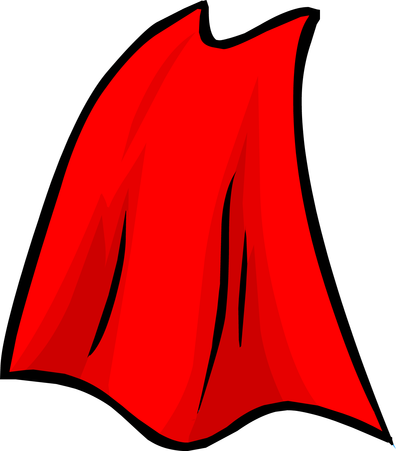 Cloak King Clipart - Super Hero Cape Clipart (1370x1563)