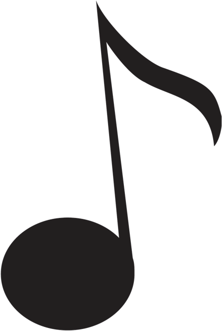 Music Notes Clipart Transparent Background - Music Note With Transparent Background (519x713)