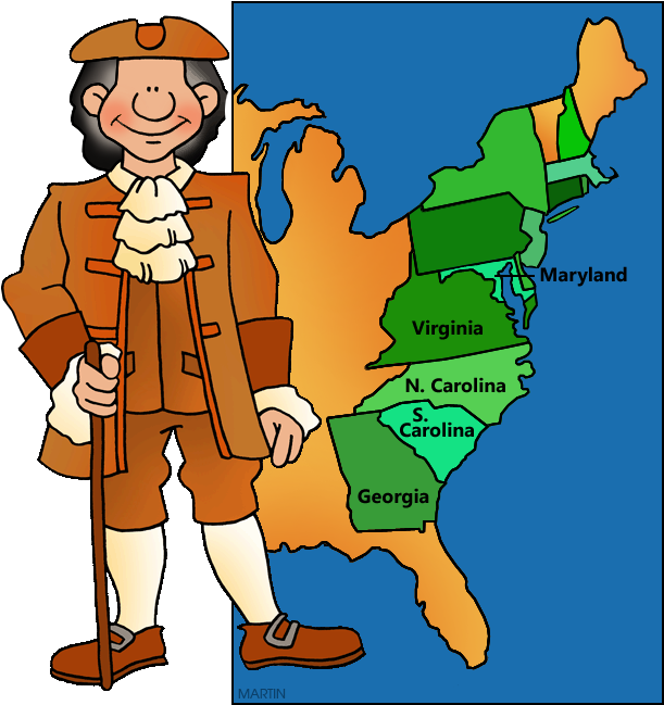 Southern Colonies - Colonies Clipart (1024x1024)