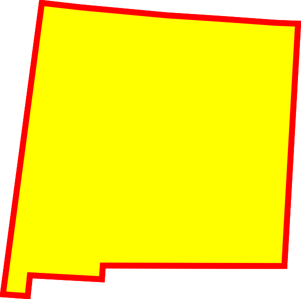 New Mexico State Outline Vector (600x597)