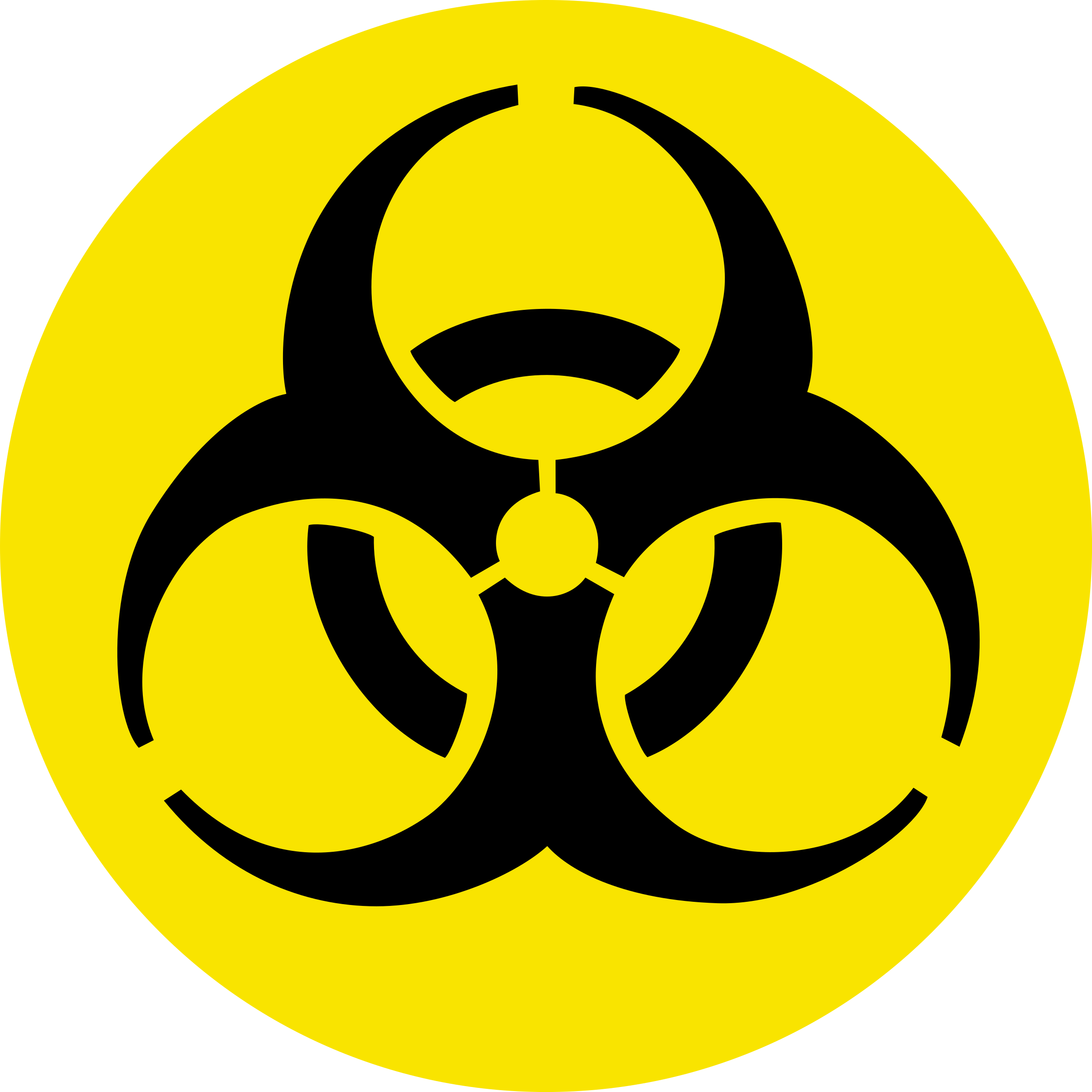 Biological Safety Clipart, Vector Clip Art Online, - Biohazard Symbol (2400x2400)