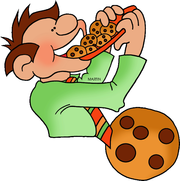 Pennsylvania State Cookie Chocolate Chip - Eating Cookies Clip Art (631x648)