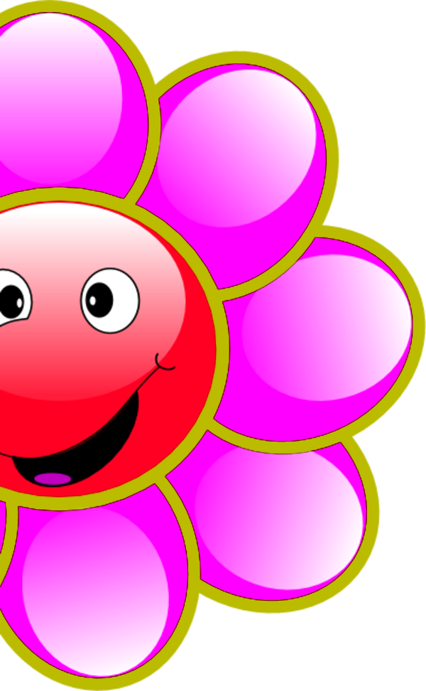 Smiling Flowers Clip Art Pictures Viawl0 Clipart - Smiling Flowrs Clip Art (600x972)