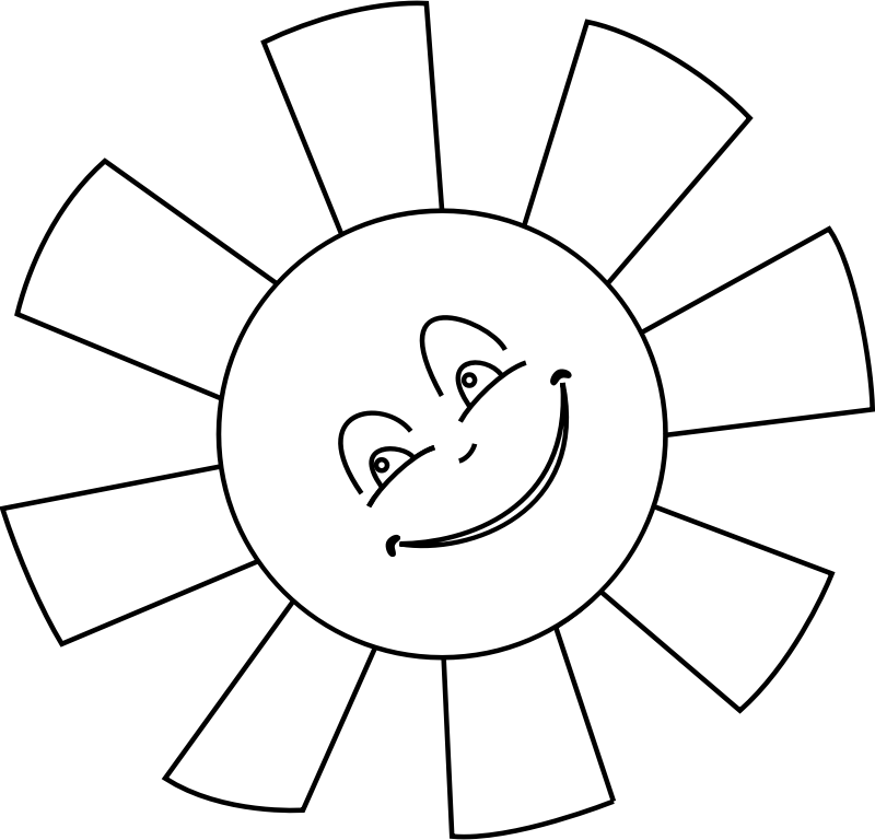 Girlfriend Laughing Face Clip Art Hot Smiley Sun Clipart - Sun Printable Coloring Pages (800x768)