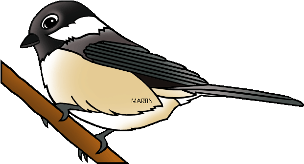 Free United States Clip Art By Phillip Martin, State - State Bird Of Maine (648x356)