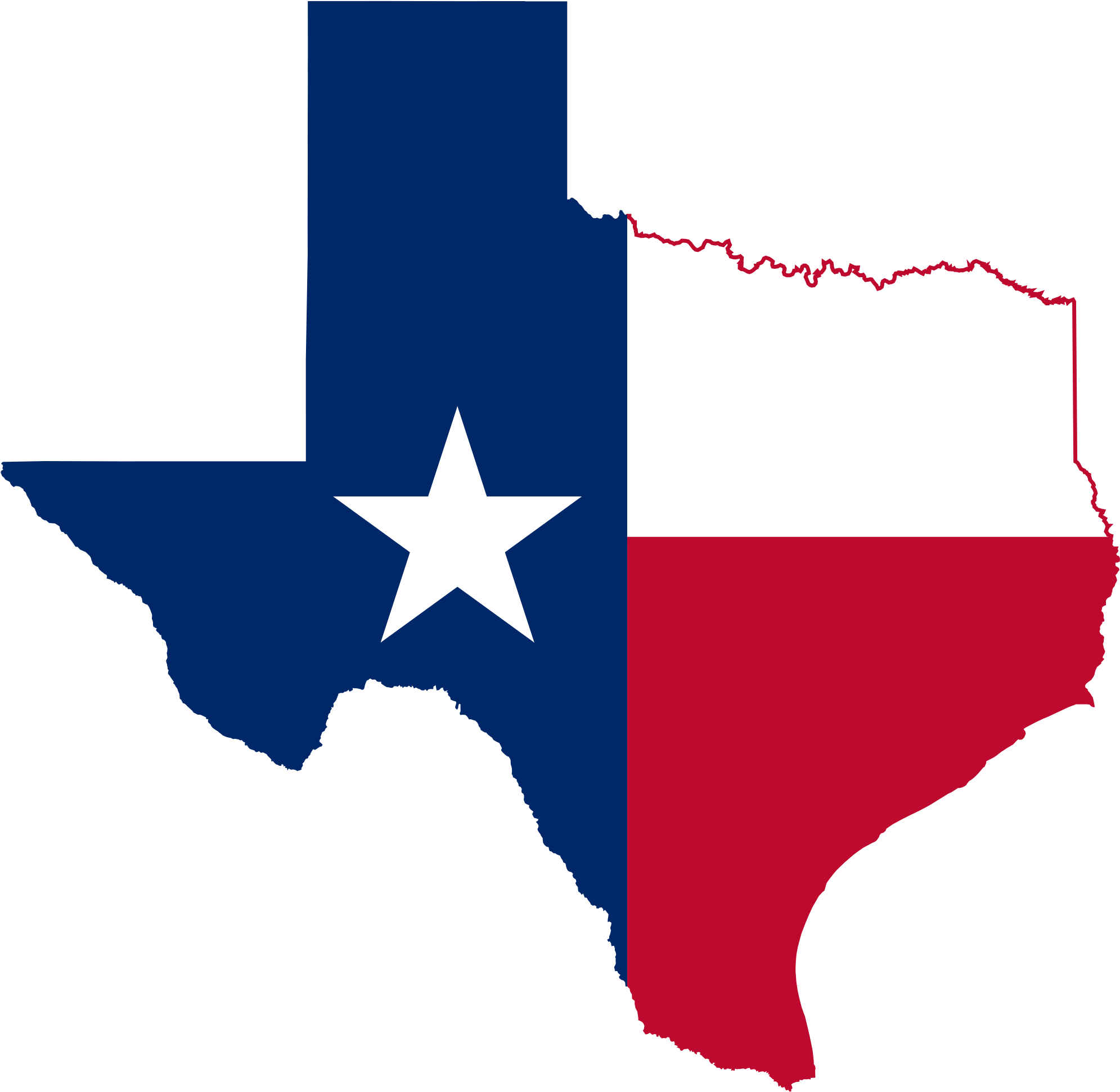 Texas History Cliparts - Texas Flag On Texas (2000x1952)