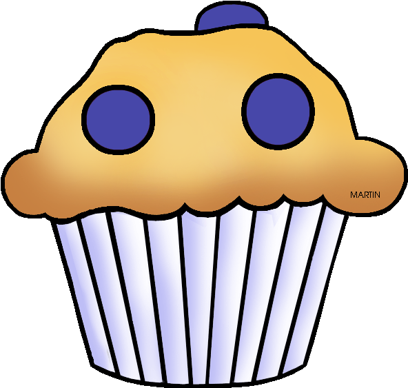 Minnesota State Muffin - Blueberry Muffin Muffin Clipart (648x592)