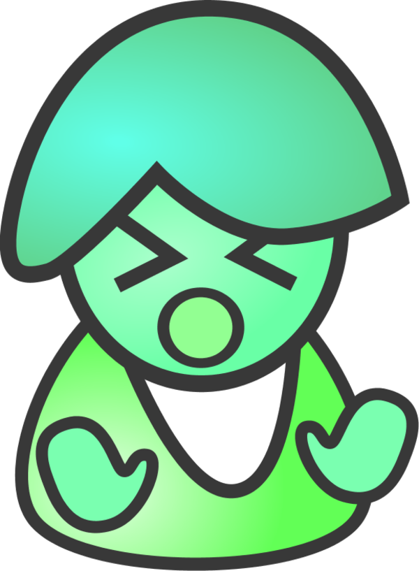 People Biz Female Sad - Clip Art (600x817)