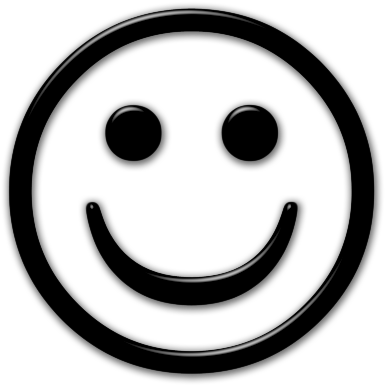Smiley Face Black And White Png - Happy Face Icon Transparent ...