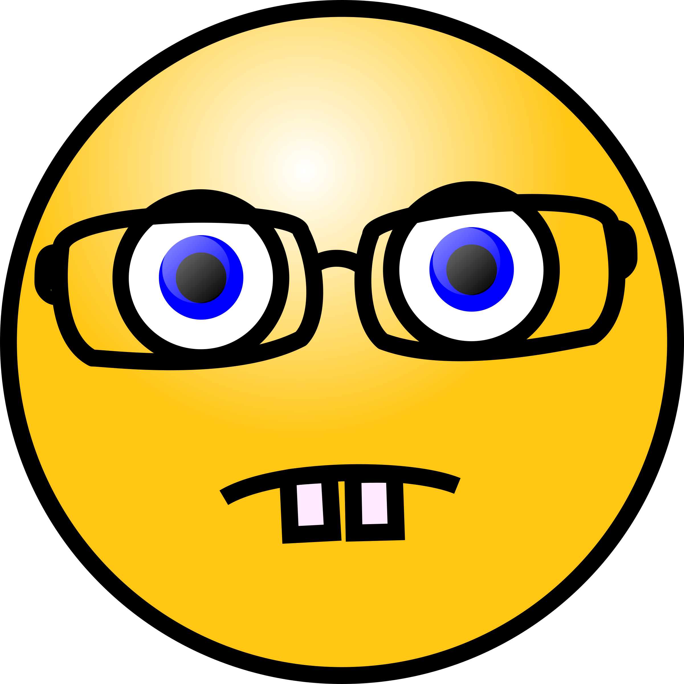 Tango Face Glasses - Smiley Face Clip Art (2401x2400)