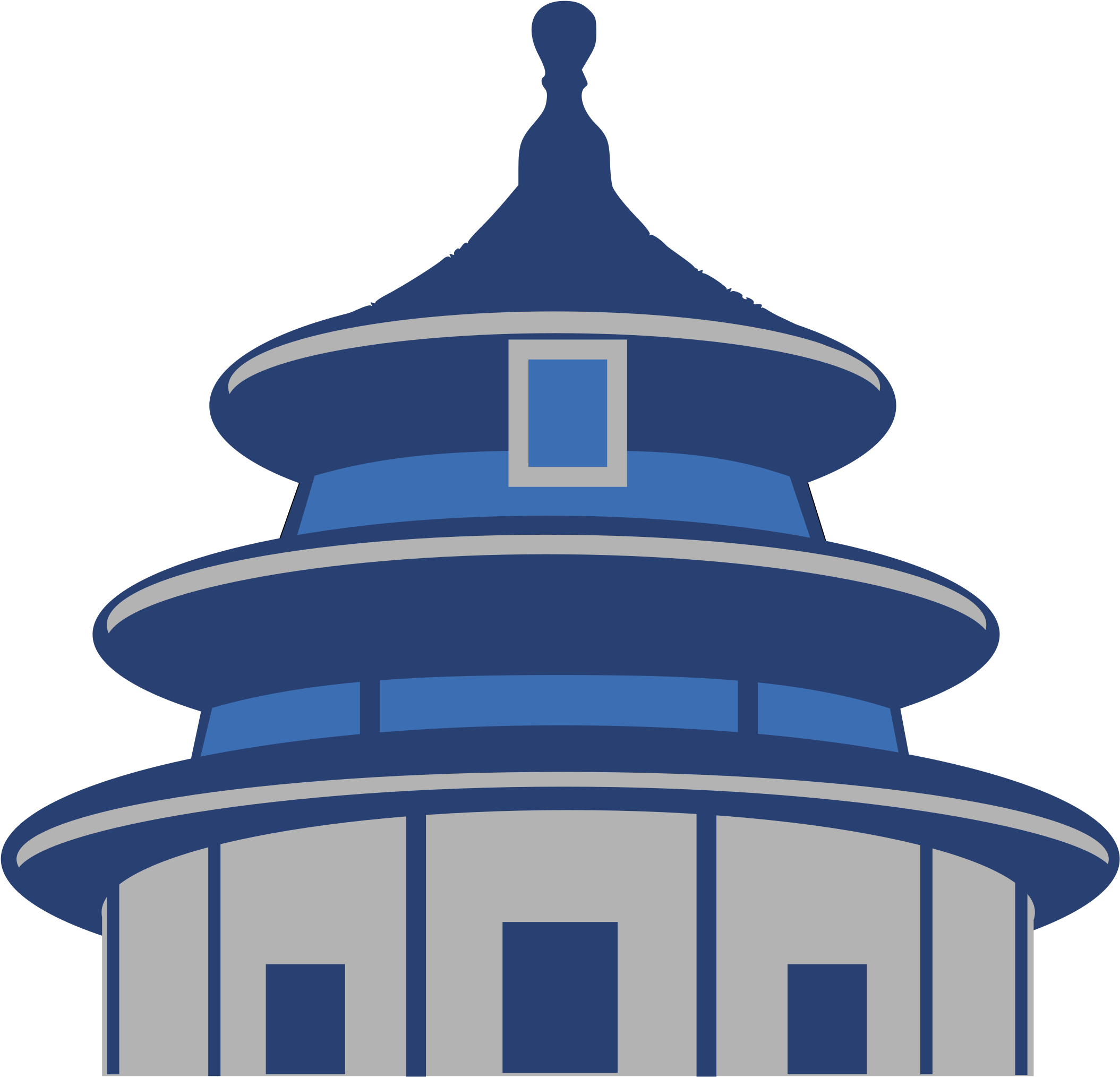 Free Clipart - Temple Of Heaven Clipart (2400x2319)