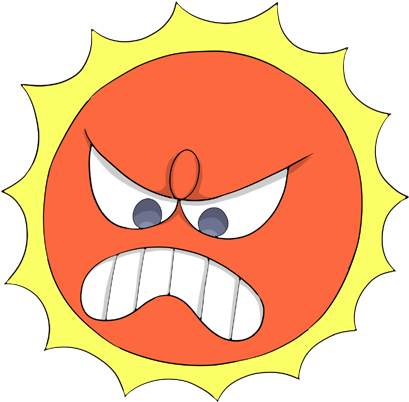 Angry Sun By Million Mons Project - Angry Sun Png (500x500)