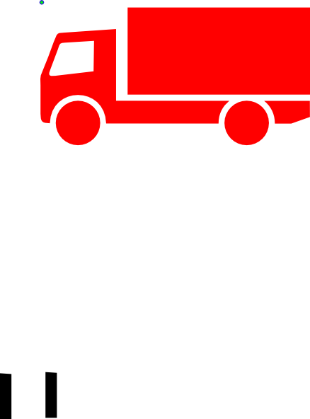 Red Lorry Clip Art At Clker - Clip Art Truck Purple (438x592)