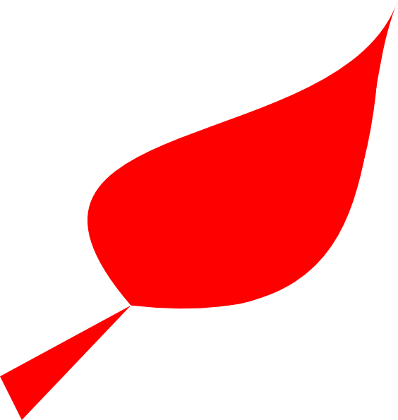 Red Leaf Clipart - Leaf Clip Art Red (564x595)