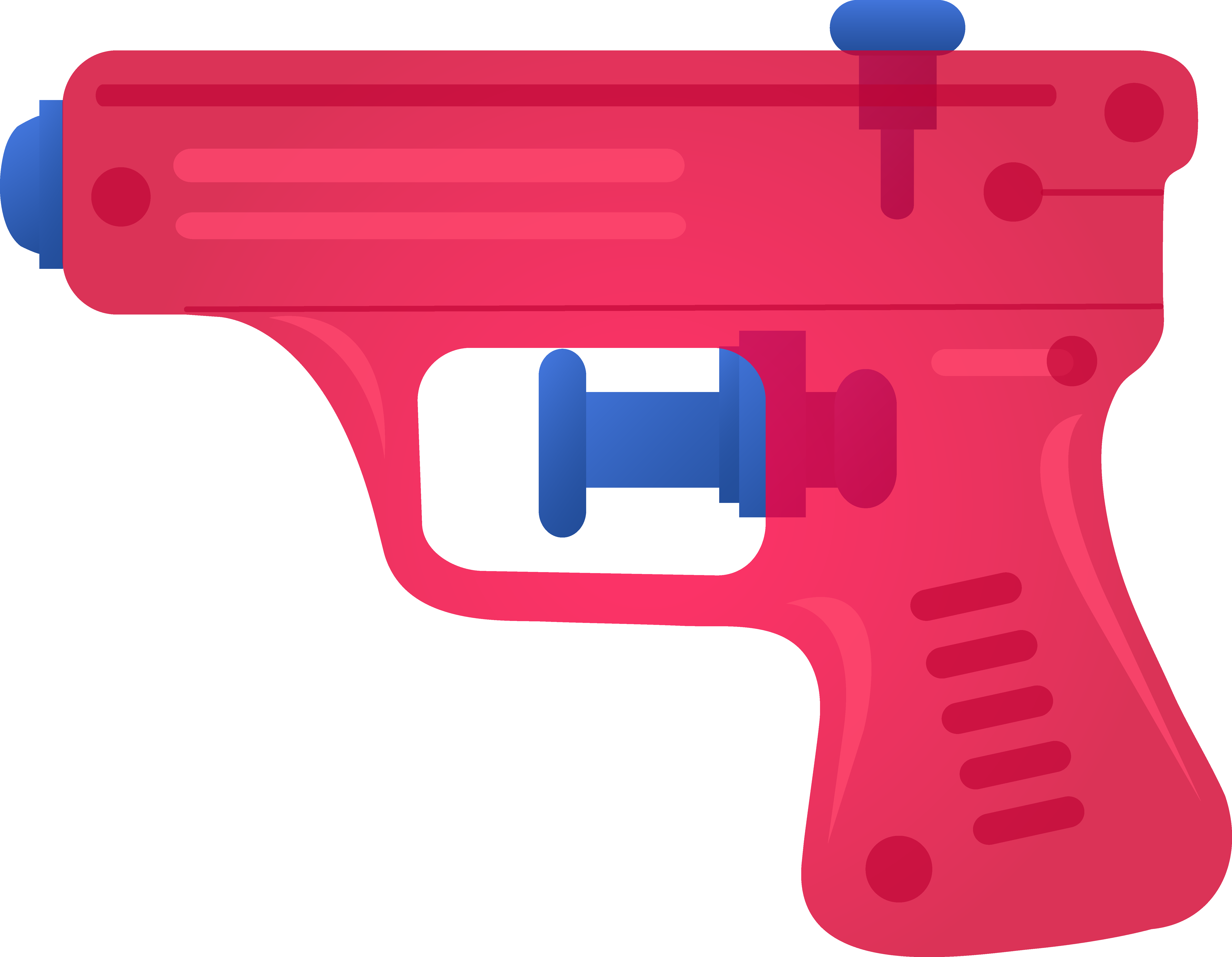 Clip Art Gun - Drawing Of Toy Gun (6232x4841)