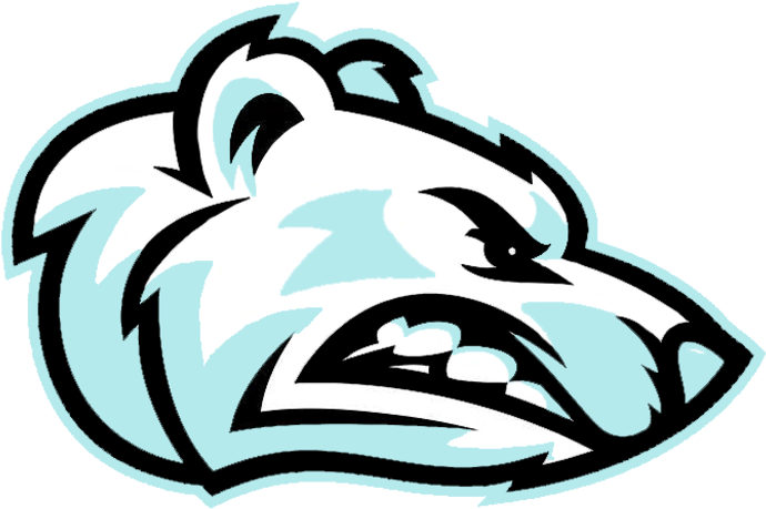 Angry Bear Clipart - Polar Bear Mascot Embroidery Design (720x514)