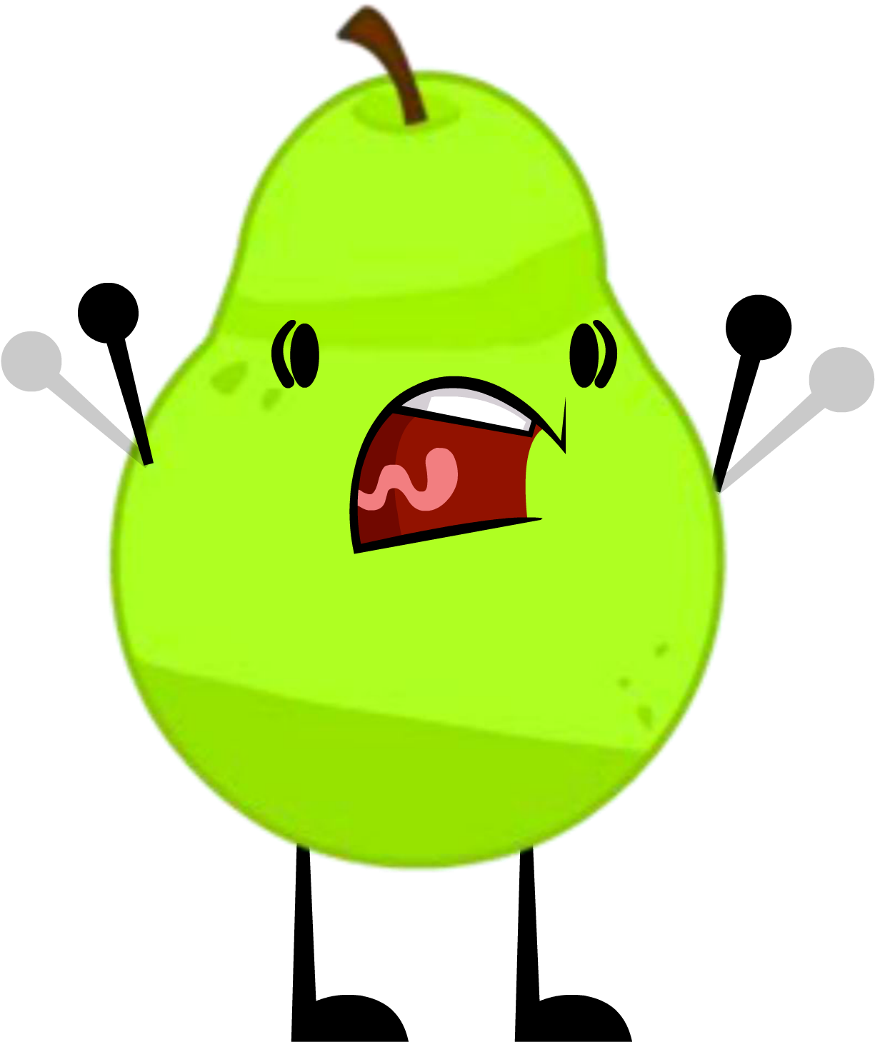 Free Images Pear Clipart Black And White - Random Object Battle Royal (1259x1514)