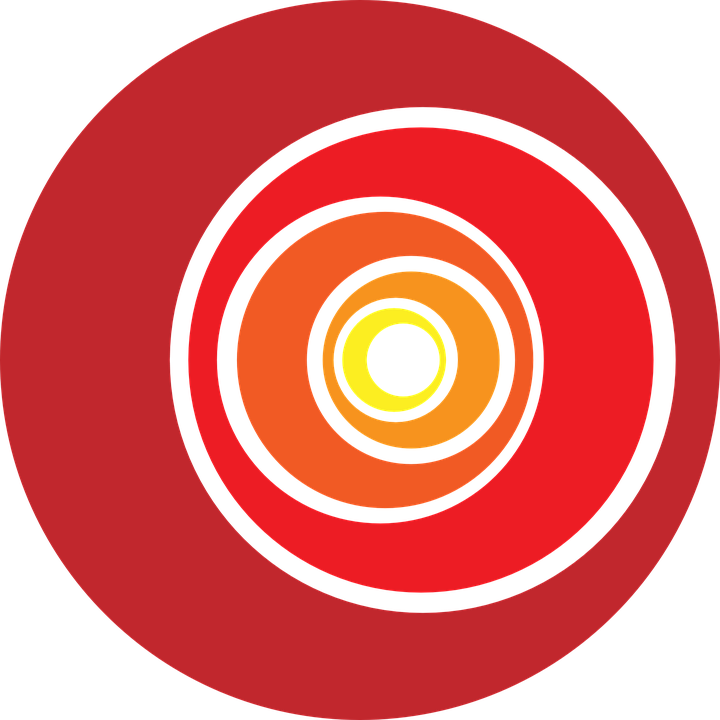 Round, Red, Sun, Abstract, Arts - The Inner Circle (720x720)