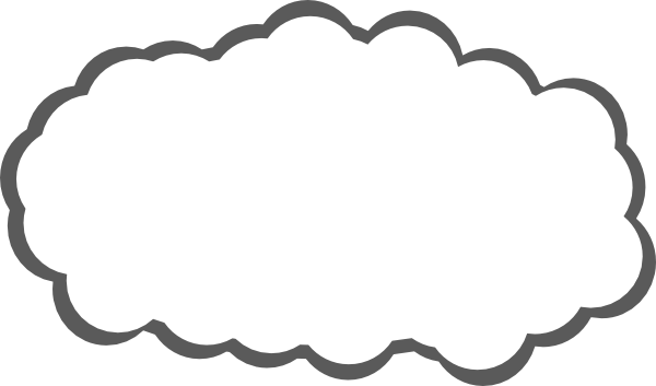 White Cloud Clip Art At Clker - Cloud Clip Art (600x353)