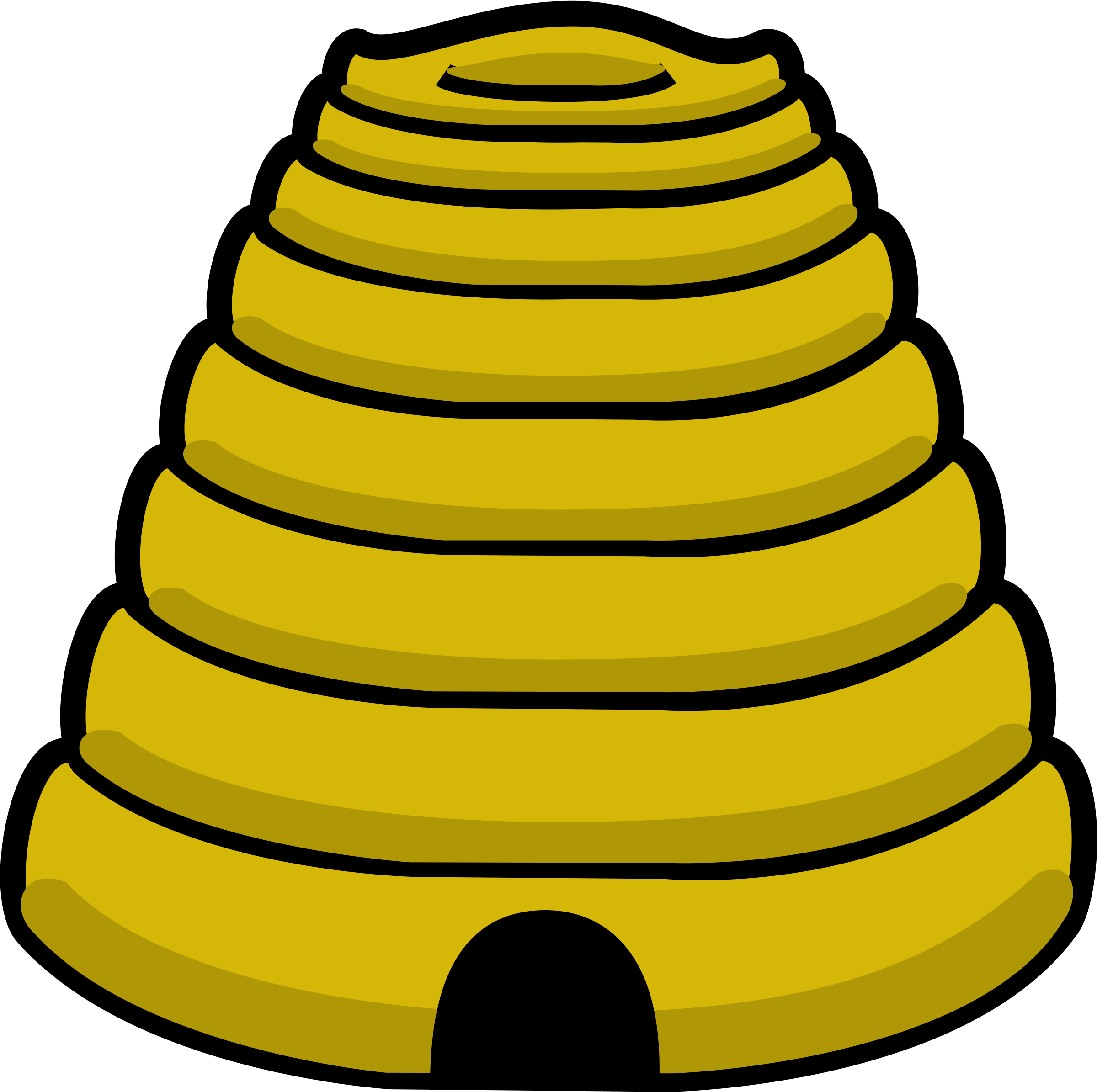 Picture Of Bee Hive - Cartoon Bumble Bee Hive (2400x2390)