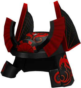 Red Rising Sun Samurai - Roblox Samurai Hat (420x420)
