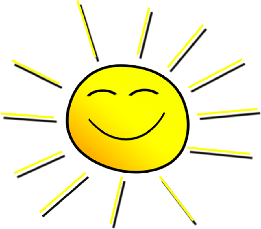 Sun is smiling